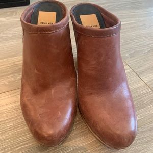 Dolce Vita Cognac Heeled Mules